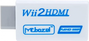 Mcbazel Convertitore Wii-HDMI, convertitore adattatore video Full HD 1080P con audio da 3,5 mm