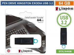 Kingston DTX/64GB Chiavette USB - Nero
