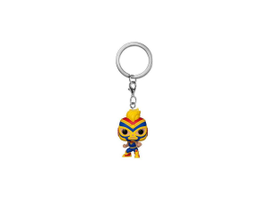 Pocket Pop Portachiavi Marvel Luchadores Captain Marvel La Estrella Cosmica Funko