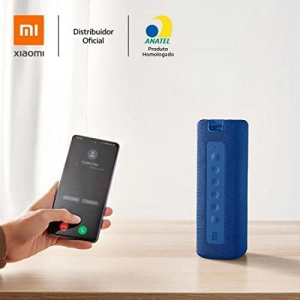 Xiaomi Mi Bluetooth Speaker 16W Black, Altoparlante Bluetooth portatile Xiaomi con forte suono stereo, 13 ore di riproduzione, IPX7 impermeabile, microfono incorporato. Altoparlante wireless portatile