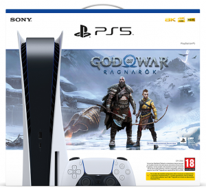 CONSOLE PS5 STANDARD EDITION 825GB SONY WHITE + GOD OF WAR: RAGNAROK IT