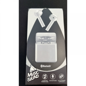 AURICOLARI BLUETOOTH CELLULARLINE TWS MUSIC SOUND WHITE CON CUSTODIA DI RICARICA