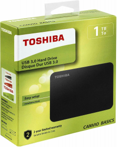Toshiba Canvio Basics disco rigido esterno 1000 GB Nero
