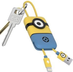 Minions / Cattivissimo Me 3. Minion. MFi Lightning Cable With 3D Pouch 22 Cm Apple