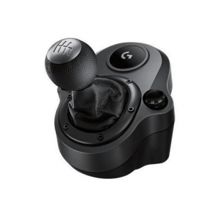 Logitech Driving Force Leva di Cambio, 6 Marce di VelocitÃ  a H, Pomello del Cambio ?in Vera Pelle e Acciaio, Sistema Montaggio Integrato, Compatibile con Volanti da Corsa G923, G920 e G29