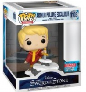 The Sword In The Stone POP! & Buddy Arthur Pulling Excalibur Exclusive Vinyl Figure 10cm NÂ°1103