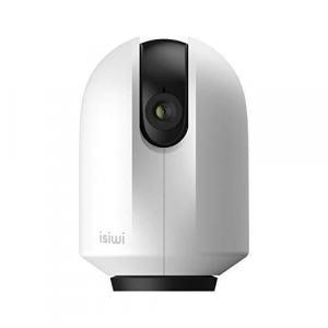 Round Telecamera IP WiFi interno Isiwi per sorveglianza domestica,HD 1080P, Visualizzazione panoramica, Rilevazione di movimenti e suoni anomali, Audio bidirezionale, Baby Monitor con Visione Notturna