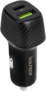Vultech CA-2QP 38W 2 Porte, USB Quick Charge 3.0 e Type-C Power Delivery max vel