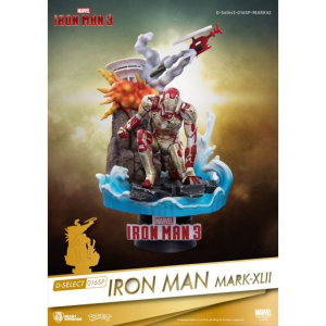 IRON MAN MARK XLII DIORAMA IRON MAN 3 MARVEL D-SELECT BEST KINGDOM 15 CM