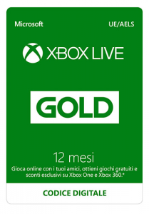 Microsoft Xbox 360 Gold 12 Mesi PIN