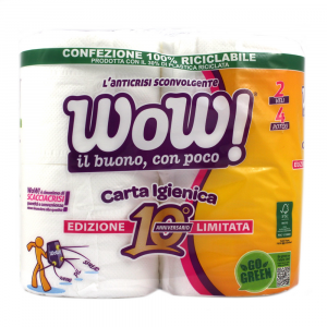 Carta Igienica Anniversario 2 Veli x 4 Rotoli