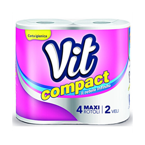 Carta Igienica Compact 4 Rotoli Ic124 Vit