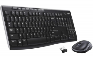 TASTIERA+MOUSE WIRELESS LOGITECH RETAIL MK270 OPTICAL USB NERO P/N 920-004512