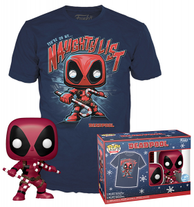 FUNKO TEE+POP Marvel Deadpool Holiday L