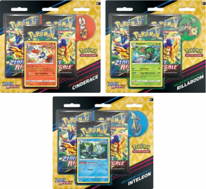 Pokemon Pin Box Zenit Regale Rillaboom Cinderace Inteleon