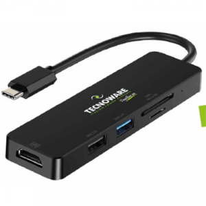 HUB DOCKING STATION USB TYPE-C TECNOWARE FHUB17693 1X HDMI + 1X USB2.0 + 1X USB3.0 + CARD READER X SD/MICROSD FINO:31/03