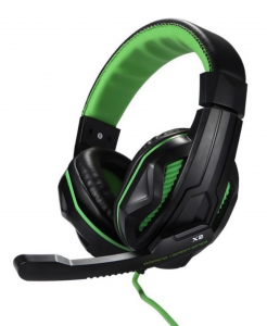Fenner Cuffie Gaming Soundgame Green PC/Console + Mic.