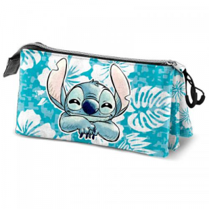 Lilo & Stitch Astuccio Blu Triplo 2.0 Stitch Aloha 23cm