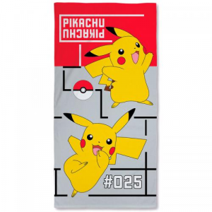 Pokemon Telo Mare Cotone Pikachu (140x70)
