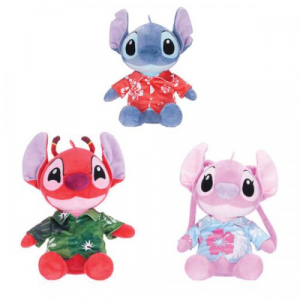 Peluche Disney Hawaiian Stitch/Leroy/Angel 27cm (gt5)