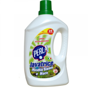 PERLA LIQUIDO LAVATRICE MUSCHIO BIANCO E MORE 28 MISURINI 1850ML