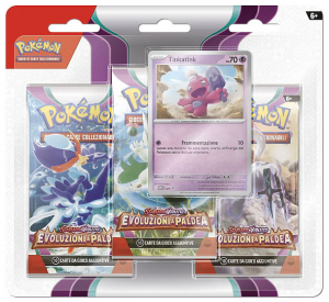 Pokemon Evoluzioni a Paldea Blister 3 Buste + 1 Card