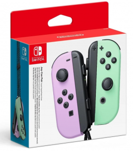 NINTENDO Set 2 Joy-Con Viola Pastello-Verde Pastello