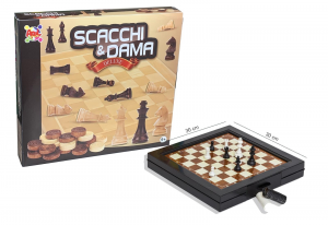 DAMA SCACCHI MEDIA SCATOLATA