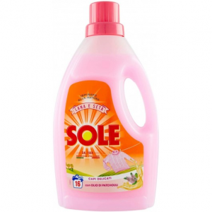 SOLE BUCATO LIQUIDO LANA E DELICATI 16 LAVAGGI 1LT.CLASSICO ROSA EFFETTO BALSAMO