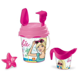 SECCHIELLO COMPLETO MARE PERS. F. BARBIE CON INNAFFIATOIO 18443 MONDO