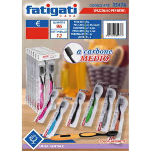FATIGATI SPAZZOLINO X DENTI A CARBONE M ( La vendita è per singolo pezzo )