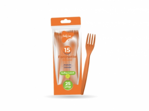 FORCHETTE ARANCIONE 15PZ RIUT.