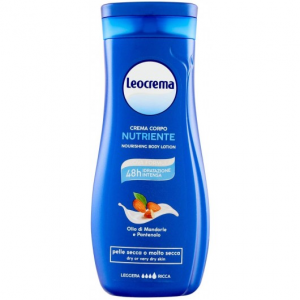 LEOCREMA CREMA CORPO FLUIDA NUTRIENTE 250ML.PROTEINE DELLA SETA E LATTE DI MANDORLA
