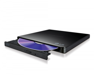 LG MASTERIZZATORE ESTERNO DVD ULTRASLIM PORTABLE USB 8XDVDR WRITE 24X CD WRITE BLACK