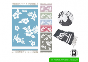 TELO MARE FOUTA IBISCO 100X200
