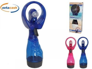 VENTILATORE A BATTERIE CON SPRUZZATORE