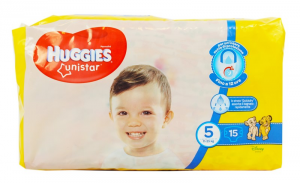HUGGIES PANNOLINI BIMBO UNISTAR 5 JUNIOR 11-25 KG.15 PZ