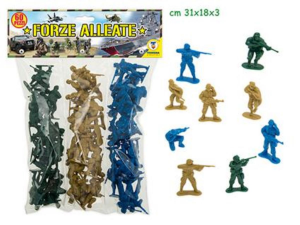 Soldatini in plastica Blister da 60 Pezzi in vari colori Teorema 65340