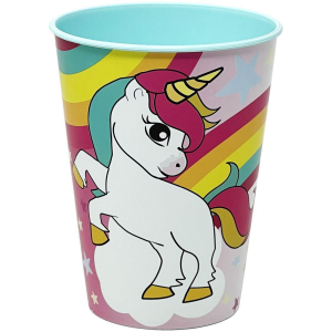 Bicchiere in plastica 260 ml Unicorno