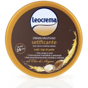 LEOCREMA CREMA MULTIUSO VASETTO 150ML.OLIO DI ARGAN PER TUTTI I TIPI DI PELLE