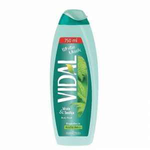 Vidal White Musk Bagnodoccia Tonificante Muschio Bianco 750 ml