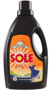 SOLE BUCATO LIQUIDO LANE E DELICATI 16 LAVAGGI 1LT.CAPI SCURI CON FORMULA SALVACOLORE