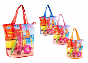 Sac Mer 54X45X22Cm 4Ass. Plage