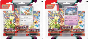 Pokemon Ossidiana Infuocata Blister 3 Buste + 1 Card
