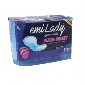 EMY LADY IGIENE ADULTI MAXI NIGHT 10 CONFEZIONATI IN BUSTA SINGOLA