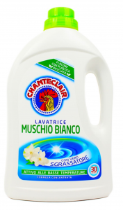 CHANTECLAIR DETERSIVO LIQUIDO LAVATRICE MUSCHIO BIANCO 30 LAVAGGI 1350 ML