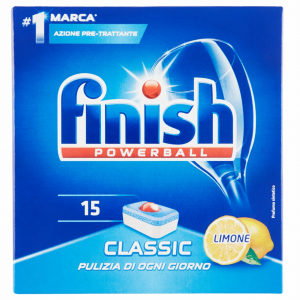 Finish Classic Lemon pastiglie lavastoviglie 15 lavaggi 240 g