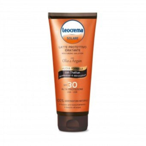 Leocrema solare latte protettivo idratante con olio di argan e thalitan protezione 30 200ml