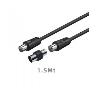 CA-1023 CAVO ANTENNA TV M/F 1,5MT+ADATTATORE