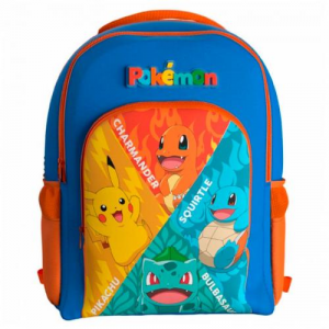 Pokemon Zaino Backpack Starters Adaptable 43cm